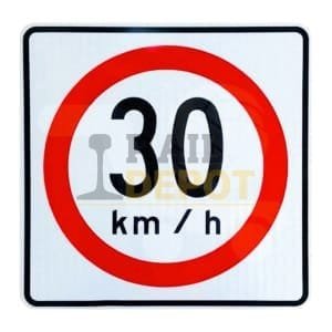 Señalización Velocidad Máxima 30 km/h SR-9