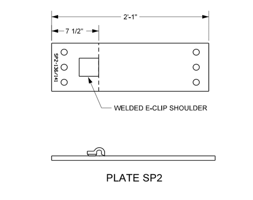 Placas Talón de Aguja Herraje No. 9 - Image 3