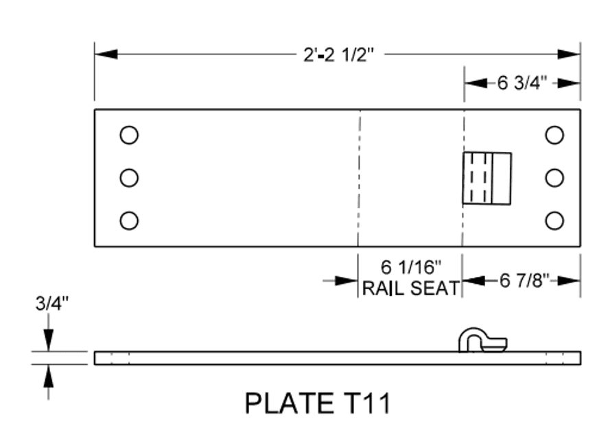 Placas Talón de Aguja Herraje No. 9 - Image 2